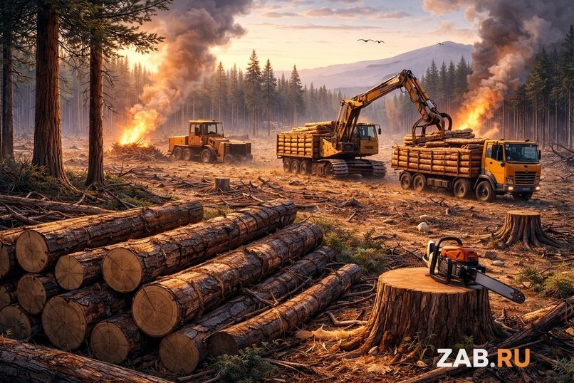 В Забайкалье прокуратура направила в суд уголовное дело по обвинению начальника лесхоза в незаконной вырубке леса