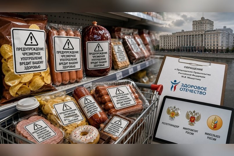 В России предложили маркировать вредные продукты как табак