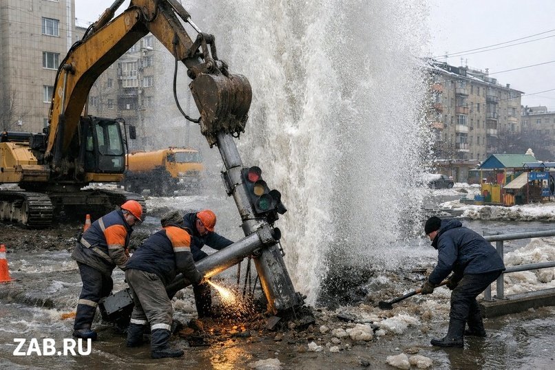 Авария на проспекте Советов: детсад и 30 домов без воды