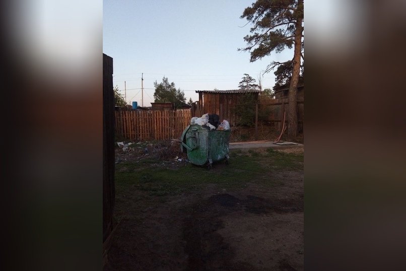 Жители дома по улице 2-я Каштакская 26 пожаловались на переполненный контейнер с мусором