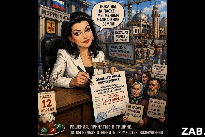 На Пасху — по-тихому? После позора с Зудиловым у Читы есть прямой вопрос к Щегловой