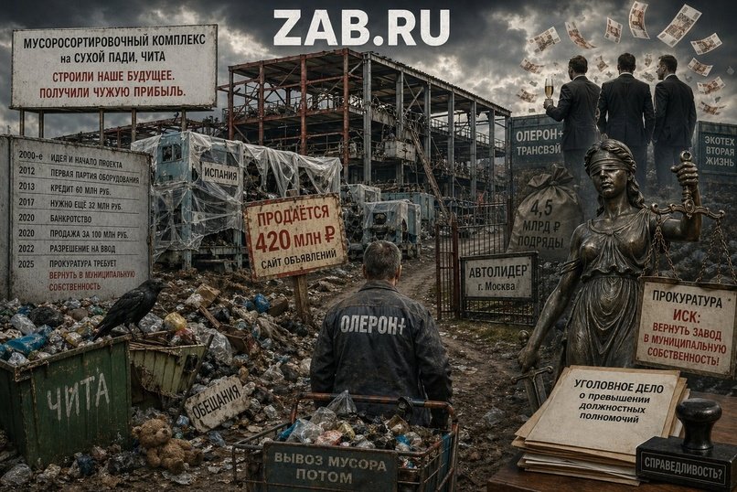 «Мусорная стройка века»: кому на самом деле принадлежит завод на Сухой Пади