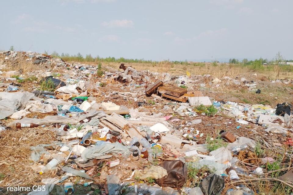 В Черновском районе обнаружили стихийную свалку