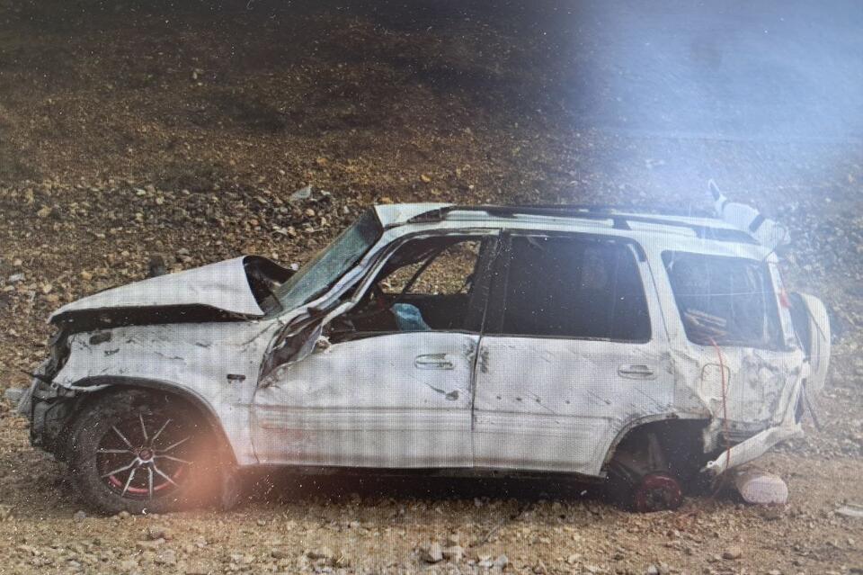 Водитель без прав опрокинулся в Забайкалье