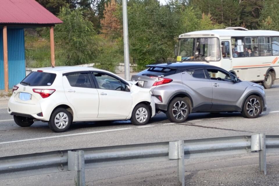 Авария произошла на Агинском тракте