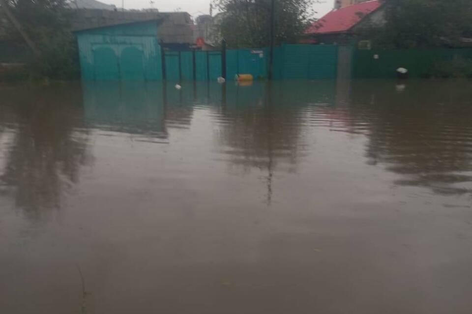 Частный сектор топит в Чите