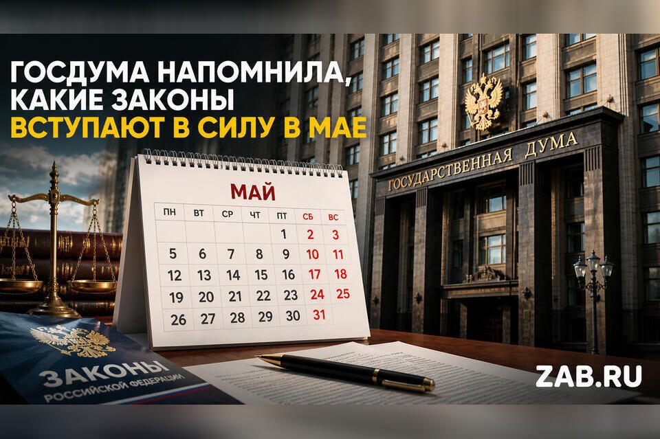 Какие законы вступают в силу в мае