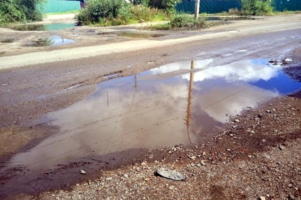 Некачественное закрытие раскопок и отсутствие «ливнёвок» приводит к провалам на дорогах Читы