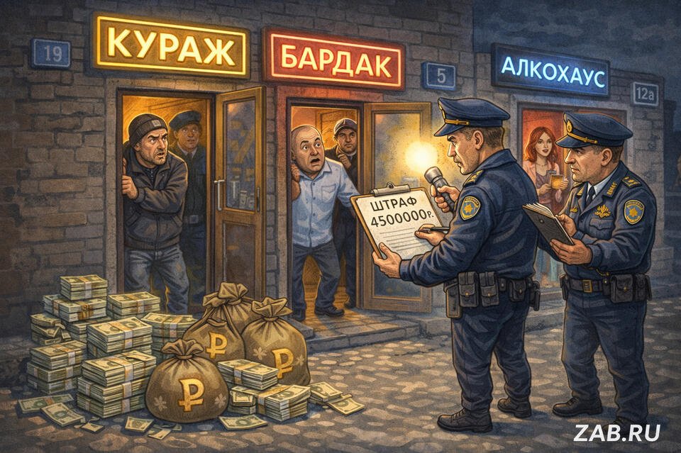 РСТ Забайкалья оштрафовала читинские алкозаведения на 4,5 млн рублей