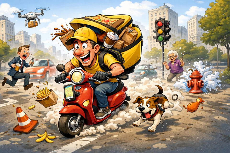 Курьеров обяжут получать разрешения и сдавать экзамены по ПДД