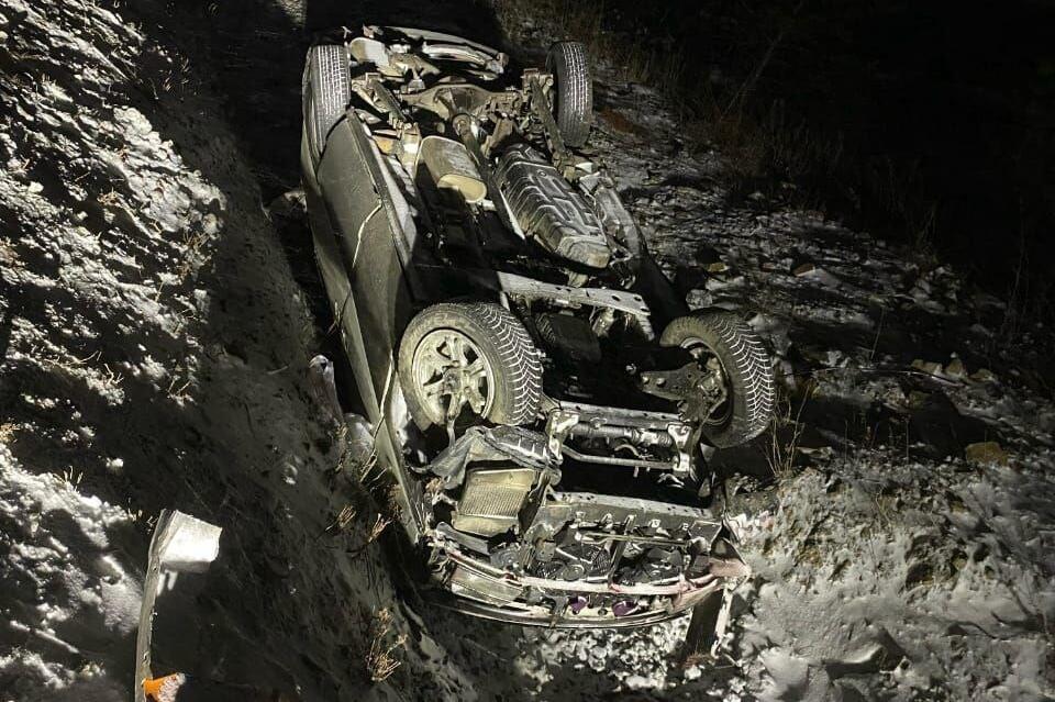 Водитель пострадал в перевернувшейся иномарке в Забайкалье