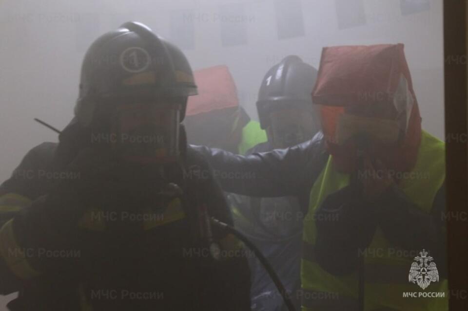 Пожарно-тактические учения прошли на базе администрации Читинского округа