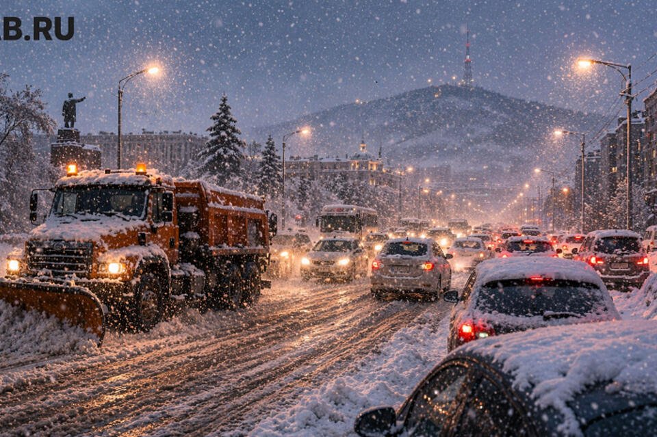 Апрельский сюрприз: Чита получила полмесяца снега за одну ночь