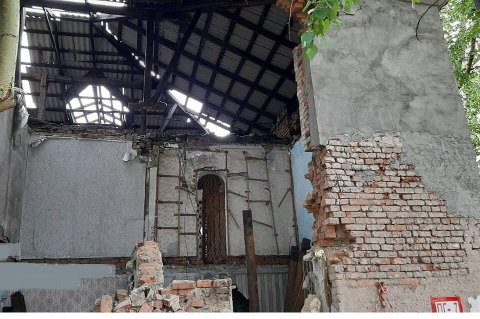 Новые кадры обрушения аварийного дома в Забайкальске поступили в редакцию ZAB.RU