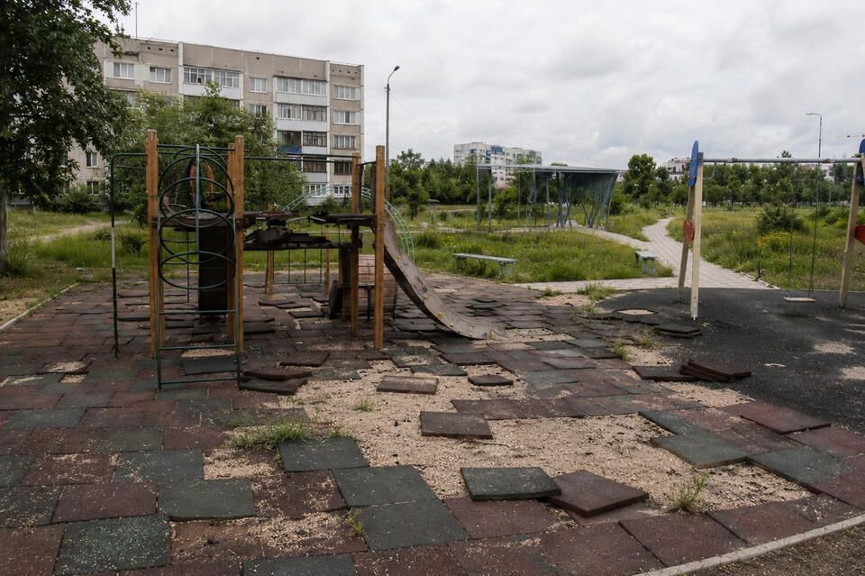 «Урановый парк» в Краснокаменске развалился после реконструкции за 122 млн