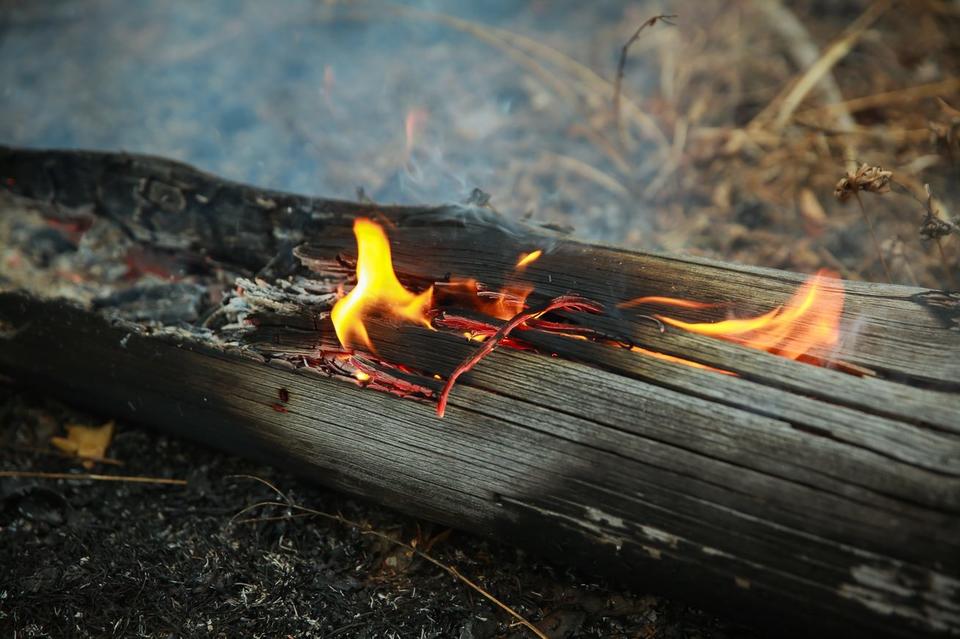 В Дульдургинском районе действует лесной пожар