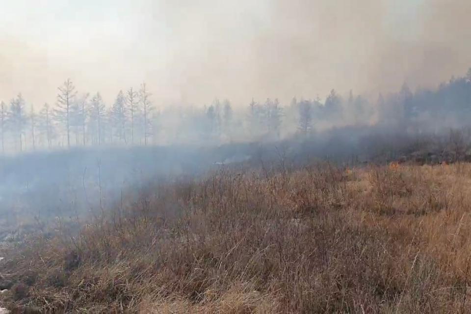 Свыше 10 гектаров степи сгорело за последние сутки в Забайкалье