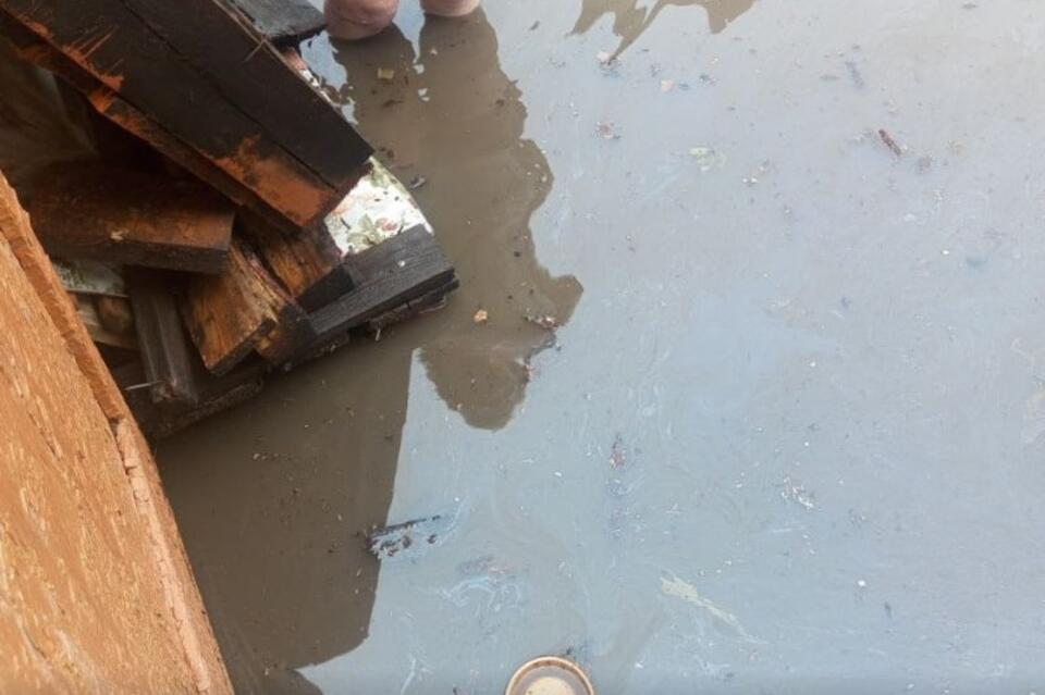 Улица Воздушная в Чите уходит под воду