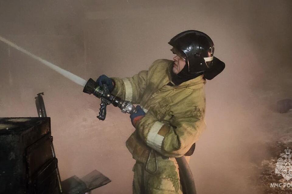 Магазин загорелся в Сретенске