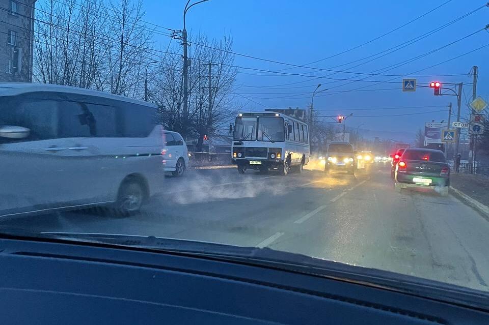 Автобус попал в ДТП на Ярославского