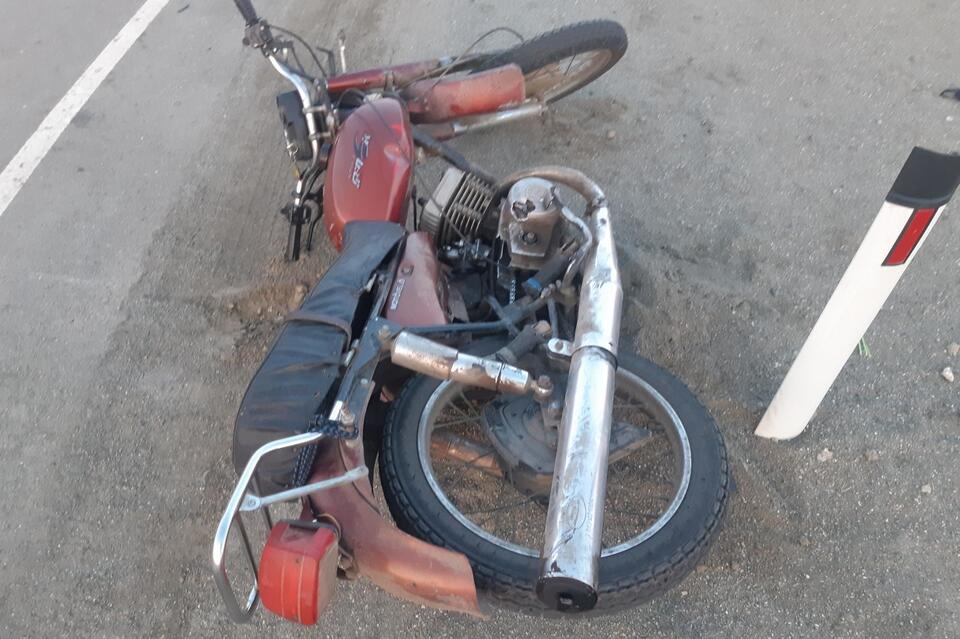В Борзинском районе мотоциклист не справился с управлением