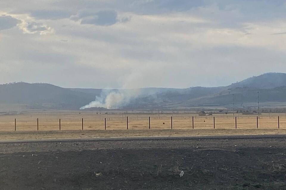 Пожар сухой травы произошёл в Читинском районе