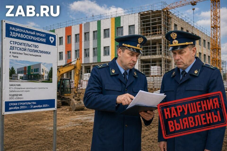 Прокуратура выявила нарушения при строительстве детской поликлиники в Чите за 2 млрд рублей