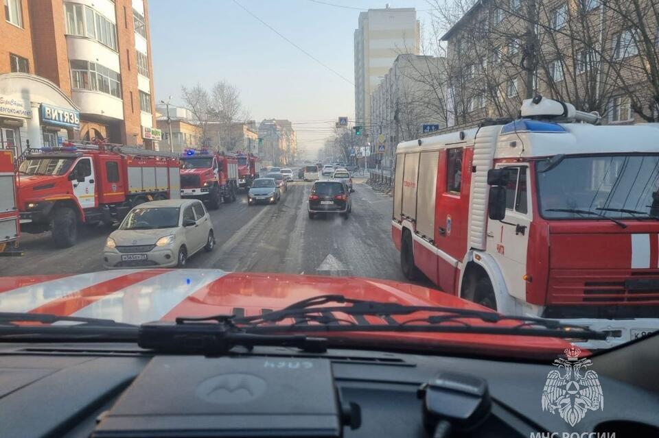Пожарные выезжали в общежитие ЗабГУ