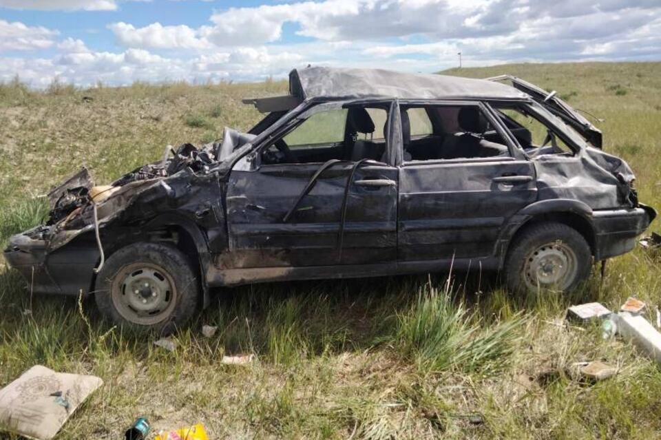 Смертельное ДТП в Забайкалье: погиб водитель опрокинувшейся «Лады»