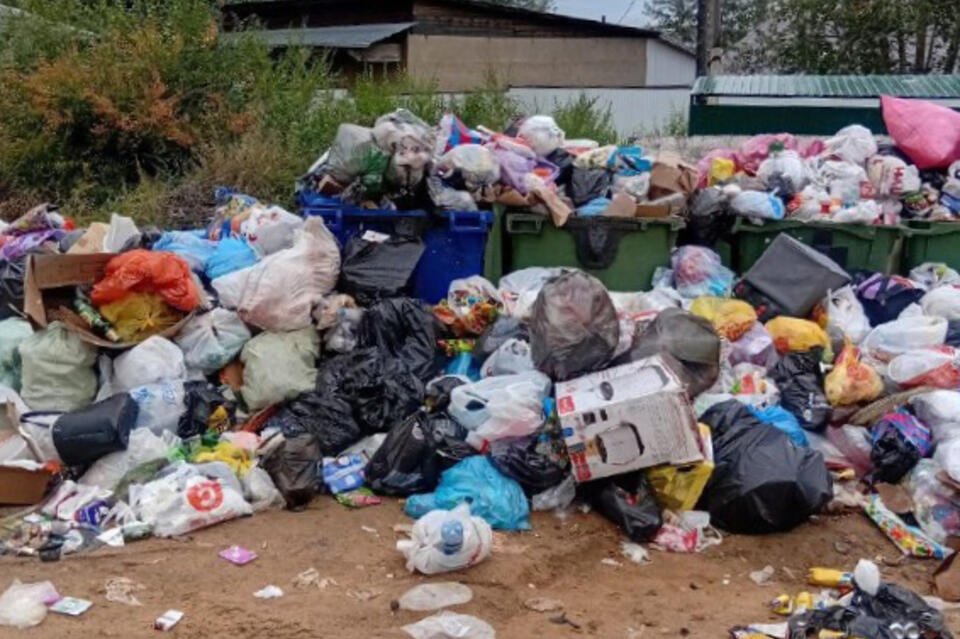 Микрорайон Геофизический утопает в мусоре