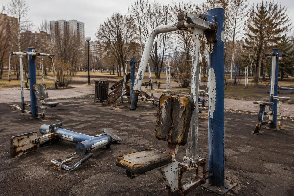 Тренажеры в читинских парках разваливаются, а мэрия пока не реагирует