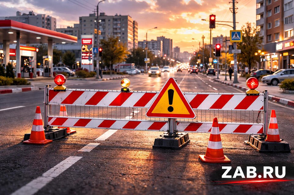 Срок ремонта на улице Кастринской в Чите продлён до 31 марта