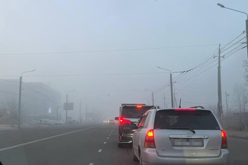 Водители отмечают плохую видимость на дорогах Читы