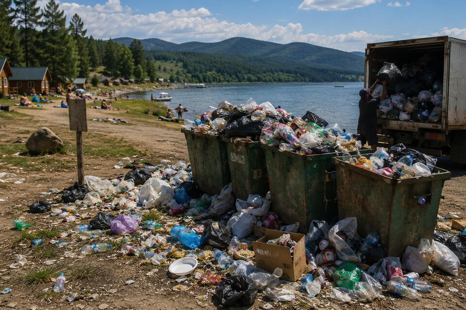 Ивано-Арахлейские озёра превратились в мусорные полигоны