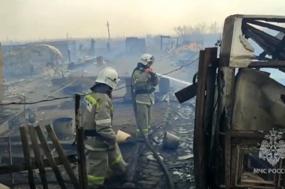 Пожар, бушевавший в Борзе, локализован