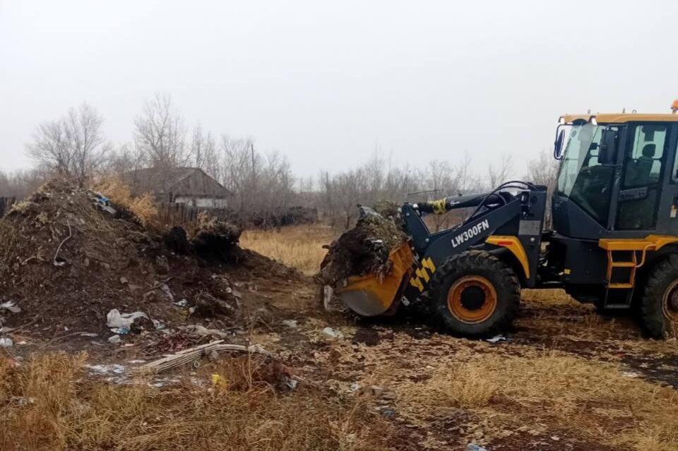 Посёлок Наклонный очистили от мусора