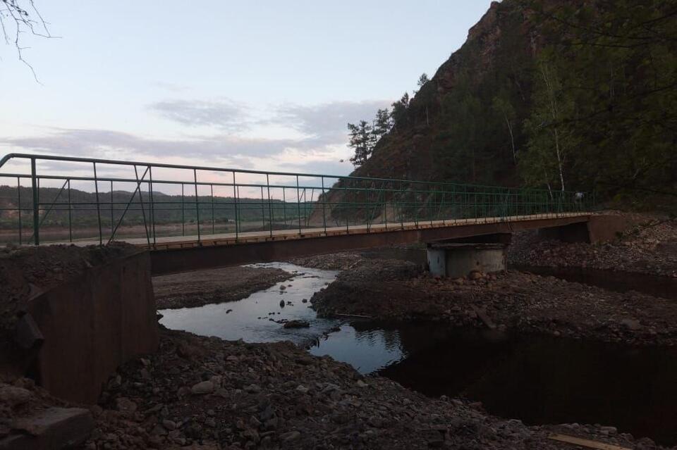 В Сретенском районе построили мост взамен разрушенного прошлогодними паводками