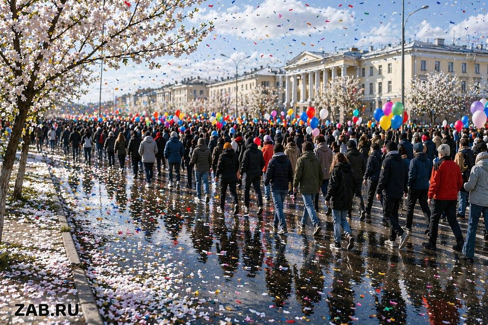 В Чите возвращают парады трудовых коллективов