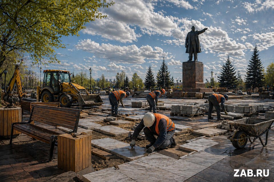 В Чите за 4,2 миллиона приведут в порядок главные площади