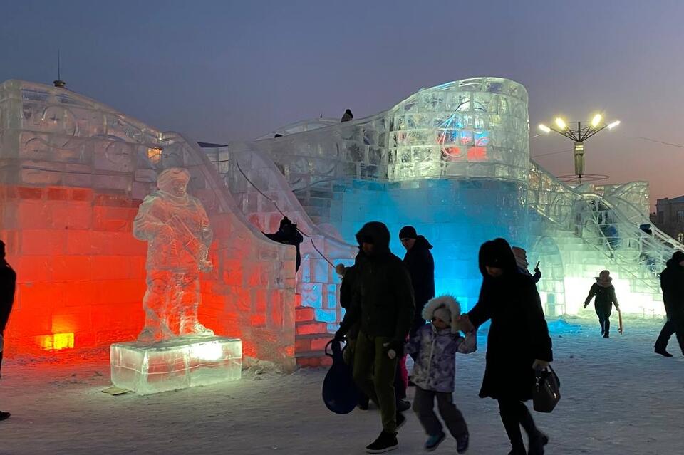Ледовый городок на площади Ленина ставят на контроль из-за потепления