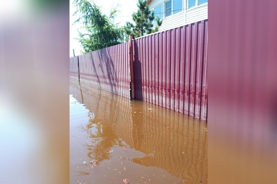Пять домов подтопило в ДНТ «Ручеёк» в Чите