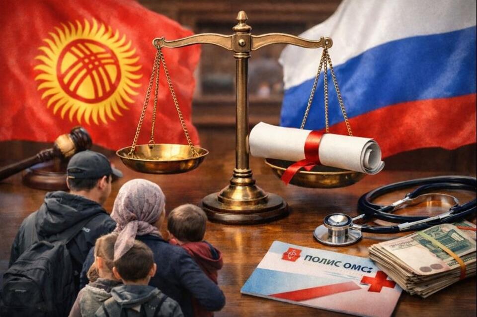 Киргизия подала в суд на Россию за «невыдачу ОМС семьям мигрантов»