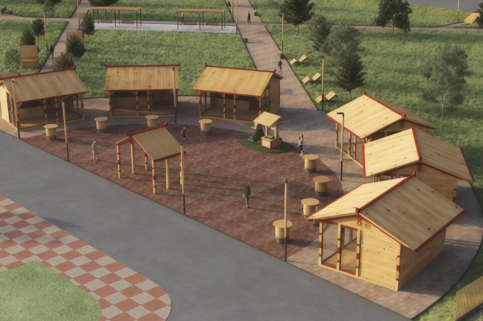 В Краснокаменске построят «деревенские» торговые ряды