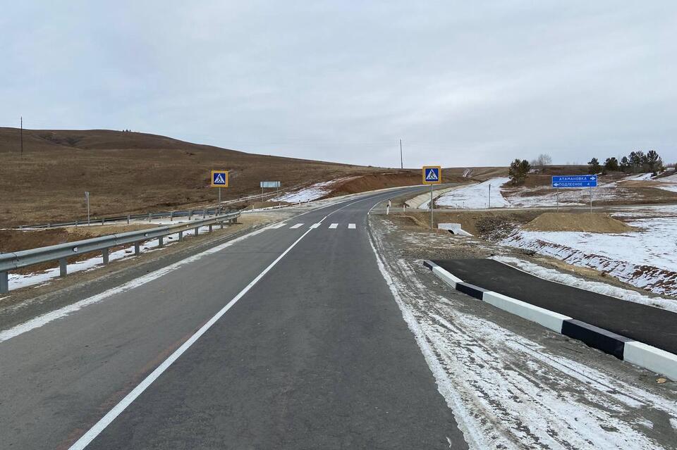 В Забайкалье завершены работы по благоустройству трассы Дарасун-Солнцево