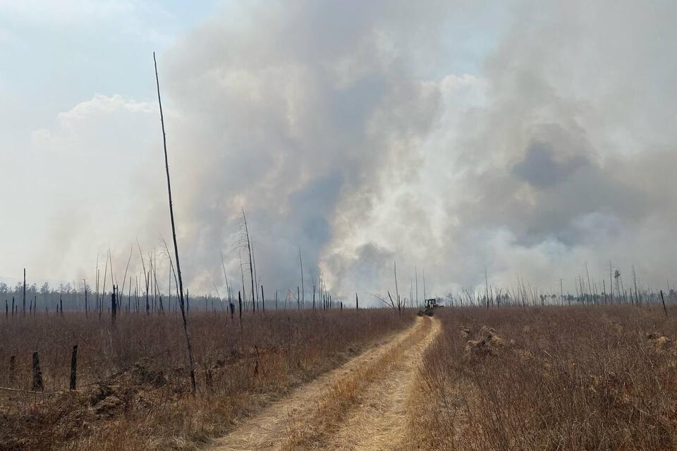 Пожар развернулся рядом с Ильинкой