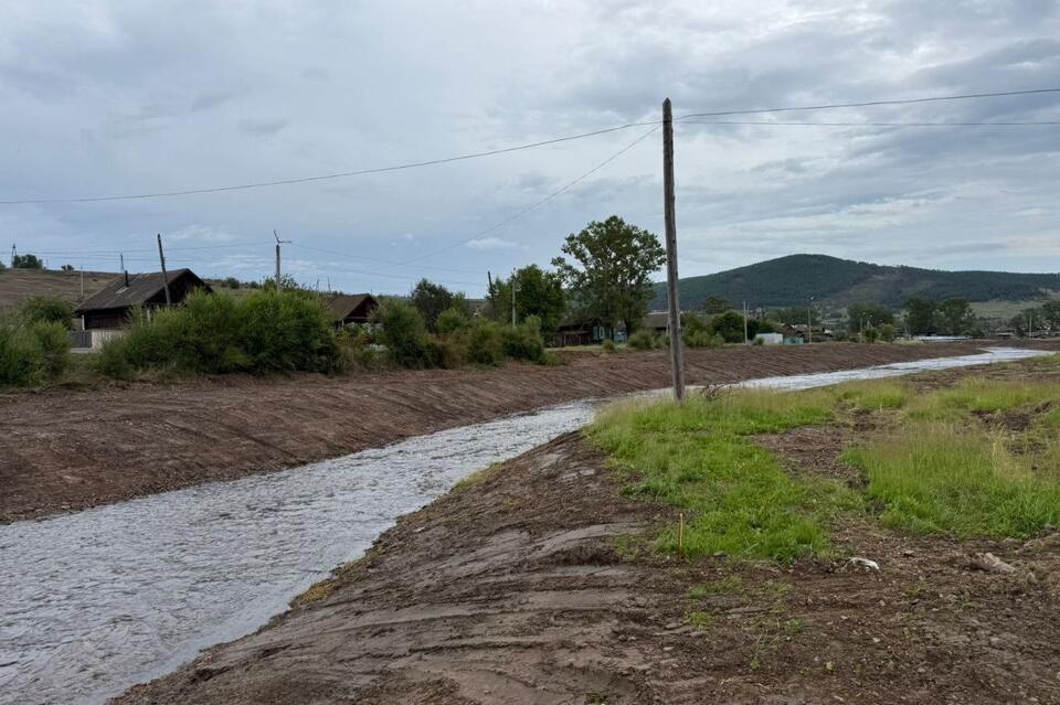 На реке Баляга ведутся работы по регулированию русла