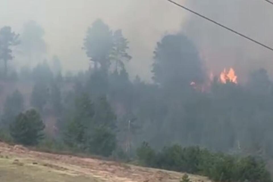 «Забайкалье в огне»: пожар вновь заметили в поселке Дарасун