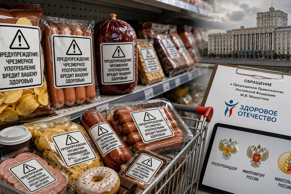 В России предложили маркировать вредные продукты как табак