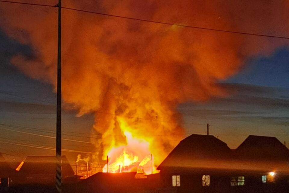 Жилой дом сгорел в Смоленке