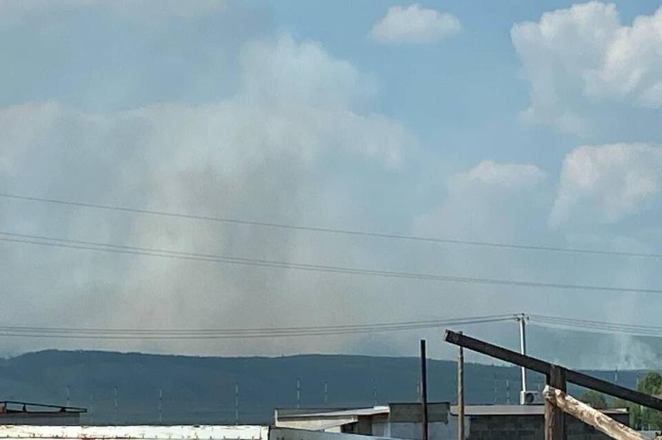 Пожар в читинском районе